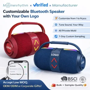 Office Desktop Bluetooth Speaker With Customization Compact Size Clear Sound Wireless Connection Space Saving Design