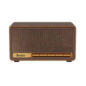 OneDer D18 Retro Wooden Speaker Piano Design Stereo Sound