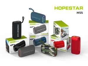 Original Hopestar H55 Mini Dual Speakers Outdoor Waterproof Subwoofer GO3 for 5.1 Button Control Plastic bluetooth Speaker
