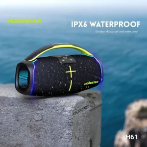 Original Hopestar H61 Outdoor Party Speaker Professional 50W Bass Powered Outdoor Subwoofer Wireless Connection Hifi Speaker