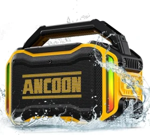 Outdoor 80W Waterproof IPX6 Wireless RGB LED Speaker, Portable Subwoofer
