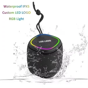 Outdoor Amplifier Wireless TF Card Aux USB Loud 5W RGB Custom Waterproof Bluetooth Speaker