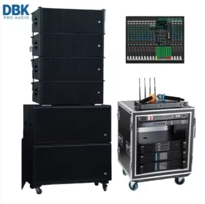 Outdoor Audio Dual 18 Inch Line Array Subwoofer and Professional Speakers Dual 10 Inch Line Array Speaker Passive Active Powered