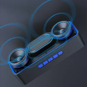 Outdoor High Volume Wireless 5.0 Speaker Mini Home Audio System Plastic Cabinet Lightweight Portable for Car Vehicle