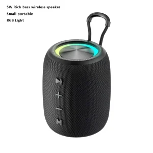 Outdoor Hiking Small RGB Light FM Radio TF Memory Slot USB Reader Rich Bass 5W Portable Wireless Bluetooth Speaker