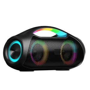 Outdoor Home Theater Use 30W IPX5 Waterproof LS X2 Wireless RGB LED Subwoofer Speaker with 3500mAh Battery