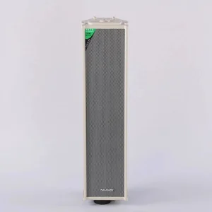 Outdoor Network Column Speaker with Metal Enclosure Bracket Full-Range 30W Wired PA System 5″ Woofer 8 Parks