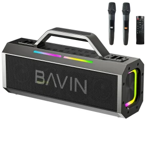 Outdoor Party BM26 Large Battery IPX4 Waterproof Wireless V5.0 Speaker with Dual Microphone