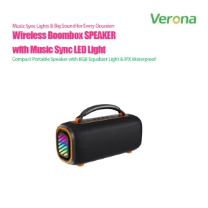 Outdoor Portable Waterproof Wireless Boombox Speaker with Built-in Battery RGB Light TWS Function 30-50W Output Power