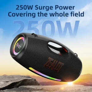Outdoor Portable Wireless Speaker S89 with High Power Rechargeable Battery and RGB LED Lighting