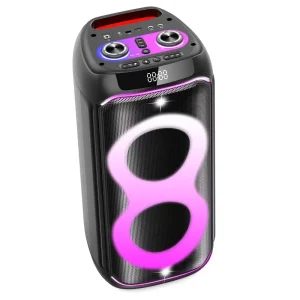 Outdoor Powerful Smart Speaker Portable TWS Party Wireless Partybox with RGB LED Lighting for Home Theatre Parties