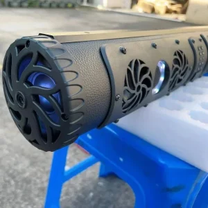 Outdoor Speaker Amplified ATV UTV Golf Cart BT Connector 8 Speaker Sound bar Waterproof with LED Lighting 500 Watts of PeakPower