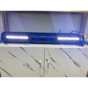 Outdoor Speaker Amplified ATV UTV Golf Cart BT Connector 8 Speaker Soundbar Waterproof with LED Lighting 500 Watts