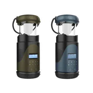 Outdoor Survival Gadget Solar Charged Hand Crank Operated with Flashlight Bluetooth Speaker Radio
