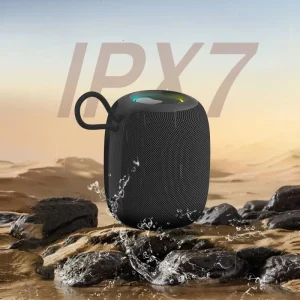 Outdoor Waterproof IPX7 Portable Mini Speaker Wired RGB Speaker TF Card Home Bathroom Camping Subwoofer Battery Powered Audio