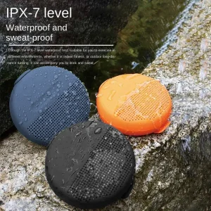 Outdoor Waterproof IPX7 RGB 5W Long Battery Life Portable Mini Speaker Bathroom Use TWS Subwoofer for 10m 2″ Woofer