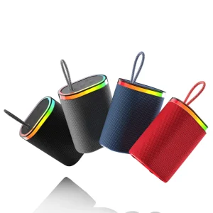 Outdoor Wireless Mini Speaker Bluetooth 6.0 Stable Connection RGB Color Light Portable Bluetooth Speaker for Camping Beach Party
