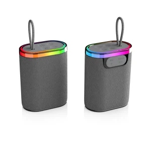Outdoor Wireless Mini Speaker Durable Fabric Casing Bluetooth 6.0 Portable RGB Speaker for Picnic Camping Gathering