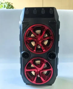 Outdoor Wireless Party Speaker Dual Driver Bluetooth Speaker with RGB Light Portable Karaoke Bluetooth Speaker
