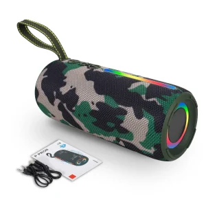 P PRO6 BT 5.3 Speaker IPX6 Waterproof Portable Fabric RGB TWS Subwoofer Support TF USB AUX FM Handsfree Call Portable BT Speaker
