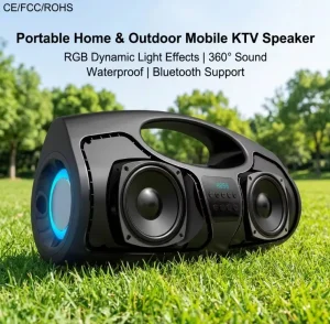 P1-4 Wireless 40W Power 8000mAh Battery Mobile KTV Speaker For Park Lawn Social Party