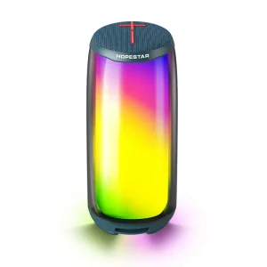 P49 10W Metal Portable Speaker With RGB Light Show TWS Pairing IPX4 Waterproof 2400mAh Battery