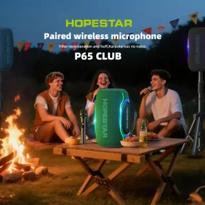 P65 CLUB 220W Portable Wireless Speaker AI Enhanced Audio Heavy Bass Long Battery Life Rugged Design for Outdoor Party