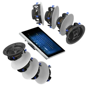 P8 Home Theater Package 8 Professional Ceiling Speakers Android Operating IPS App Whole-Home Audio