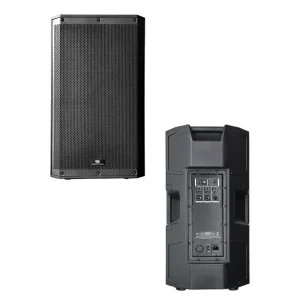 PA Speaker Black 15 Inch Plastic Active Speaker Diverse Functions Indoor Outdoor Activities Max 1000W