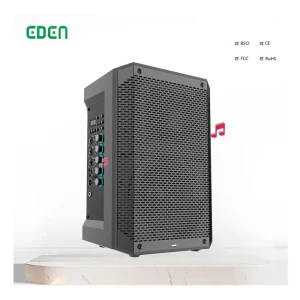 PA Speaker Sound System DJ Karaoke Portable 8 Inch Plastic Active Super Bass Speaker