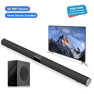 PC TV Theater Speaker Surround Stereo BT Wireless Slim Home Multimedia Portable Subwoofer Soundbar for TV