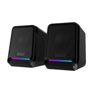 PJT DSP2320 USB 2.0 Wired Computer Speaker Home Theater Audio System with LED Lights for Gaming Party Stage Desktop Use