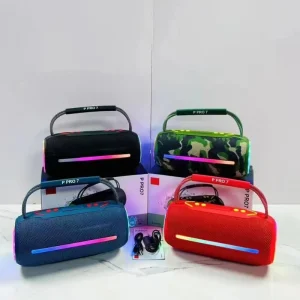 PRO7 Portable Wireless Speaker Dual Outdoor Subwoofers with Colorful Lights