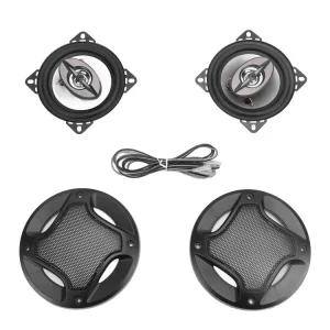 Pair of Car Stereo Speakers 4in 200W 2 Way Bass Coaxial Speaker for Most Cars