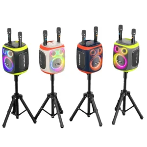 Party 130 120W Big Power Wireless Outdoor Portable Party Blue Tooth BT5.4 Guitar Bass Speaker With Dual Microphone
