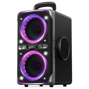 Party Outdoor Sound System 240W Loud Speaker IPX4 Waterproof 15H Battery TWS Pairing BT 5.3 Wireless