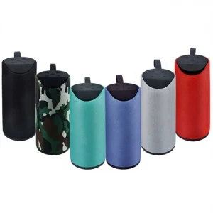 Party Portable Outdoor Bamboo Waterproof Wireless Speaker 3W Output Built-in Mic Remote Control for Sports Camping