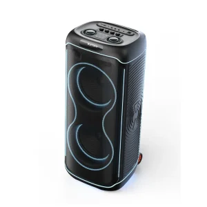 PartyBox Stage 320 Portable Party Speaker with Telescopic Handle and Wide Powerful Sound for Outdoor