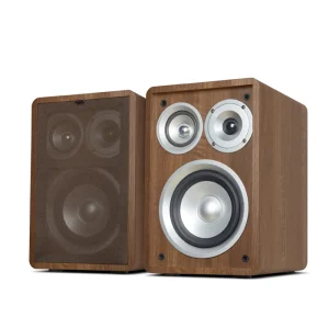 Passive Wooden Enclosure 100W 6.5″ Woofer 3 Way Computer Stereo Studio Audiophile Hifi Home Theater System Bookshelf Speaker
