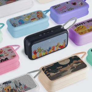Personalized Gift Custom LOGO Wireless Speaker Lanyard Mini 1200mAh BT 5.3 Outdoor Portable IPX5 Waterproof Wireless Speaker