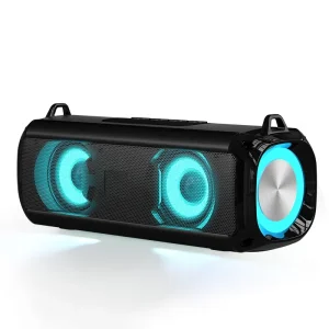 Popular 5.0 Speaker Colorful LED Light Portable Speaker With Passive Radiator Bass Enhanced