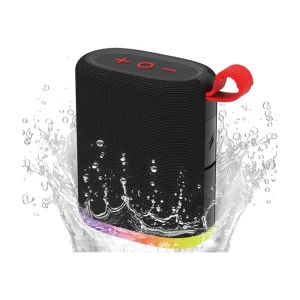 Popular Outdoor Waterproof Fabric Plastic Speakers Professional Mini Radio Portable LED RGB Light Bluetooth Speakers