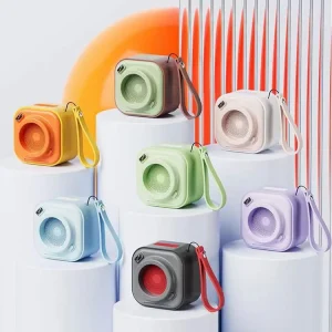 Popular Portable High Volume Superior Sound Quality Retro Camera Shape for 5.0 App Control 5W Output Speaker