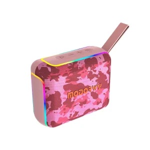 Portable 10W RGB LED Mini Speaker IPX5 Waterproof Home Theatre Bass Music Player with TF Card Support for Outdoor Use