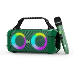 Portable 12″ Subwoofer Super Loud Big Powered Bt Sound Box Karaoke Bluetooth Party Speaker With Wireless Mic