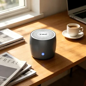 Portable 5.0 Speaker Metal Shell Wireless Music Player Active Noise Cancellation 3W Output Built in Mic App