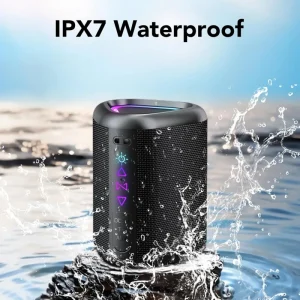 Portable 5.3 Speaker Dynamic RGB Light IPX7 Waterproof Plastic Boombox Wireless Stereo Sound Outdoor Party