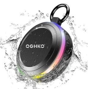 Portable 5W IPX7 Waterproof Wireless Speakers Blue Tooth RGB LED Lighting Mini Plastic Design Included AUX Box