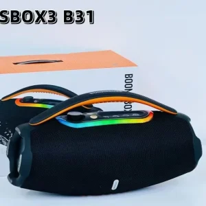 Portable 60W BT Wireless Speaker LED Microphone Waterproof Dustproof Subwoofer for Outdoor Parties USB Mini Metal