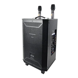 Portable Active Bluetooth Outdoor Powered Speaker with Mic Wooden Karaoke Speaker HIFI Sound